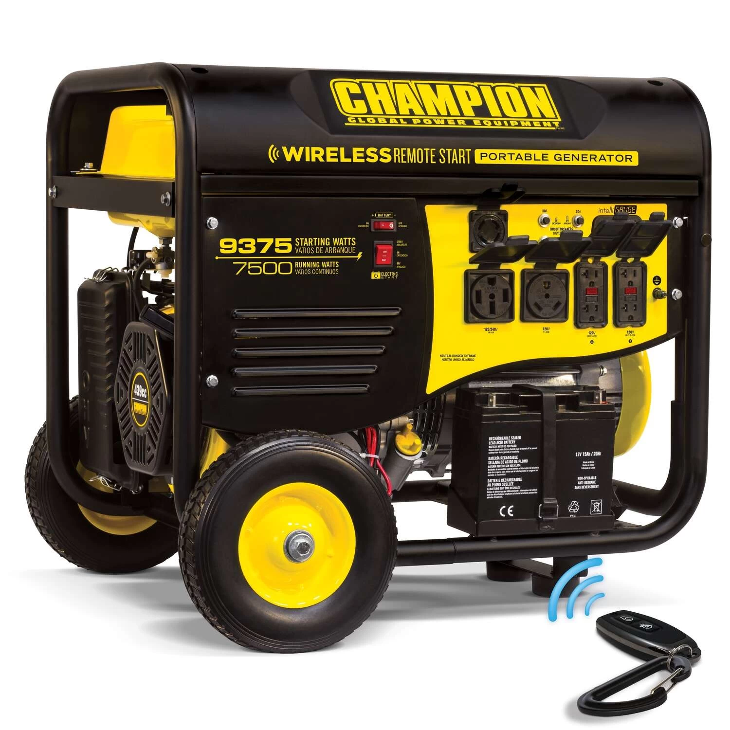 Champion 7500 W 240 V Gasoline Portable Generator 1 Champion 7500 W 240 V Gasoline Portable Generator