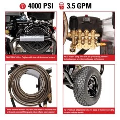 Simpson PowerShot PS60843 CRX 4400 Psi Gas 4 Gpm Pressure Washer 17 Simpson PowerShot PS60843 CRX 4400 Psi Gas 4 Gpm Pressure Washer -Gardens and Horticulture 68e53272 0e43 475e 807d 35e5d17ee300