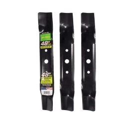 MaxPower 48 In. Standard Mower Blade Set For Riding Mowers 3 Pk