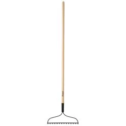 Home Plus+ 54 In. 14 Tine Steel Bow Rake Wood Handle