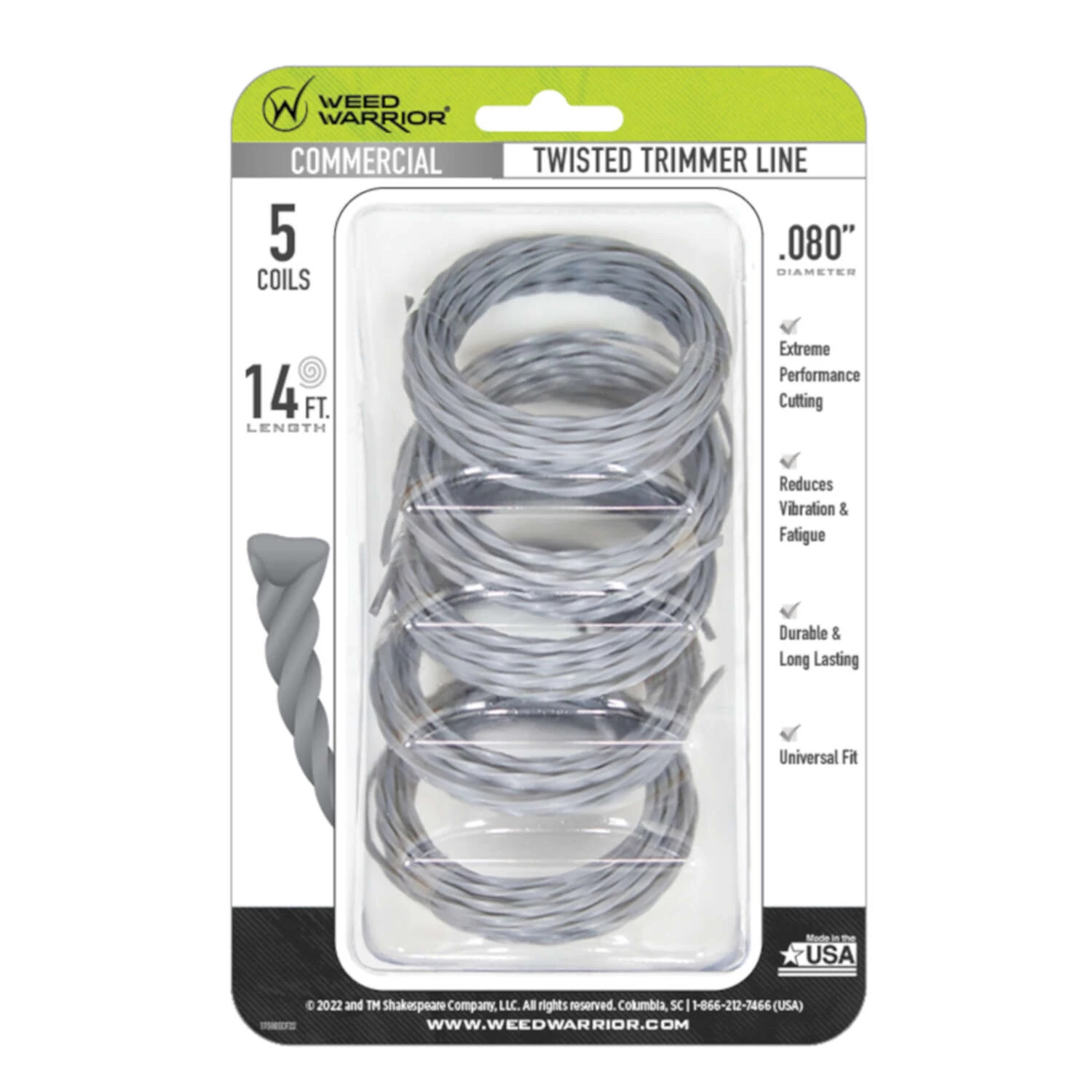 Weed Warrior Commercial Grade .080 In. D X 14 Ft. L Trimmer Line 1 Weed Warrior Commercial Grade .080 In. D X 14 Ft. L Trimmer Line