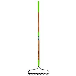Ames 63 In. 16 Tine Steel Bow Rake Wood Handle
