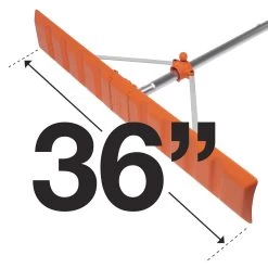 EZ Smart Snow 36 In. W X 16 Ft. L Poly Roof Rake -Gardens and Horticulture 78603ed4 9bff 45ec 9a0f 98d8e0df81ba