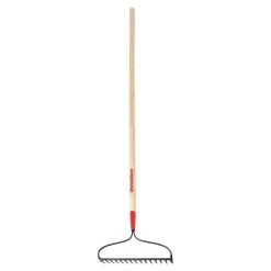 Razor-Back 66.3 In. 15 Tine Steel Bow Rake Wood Handle