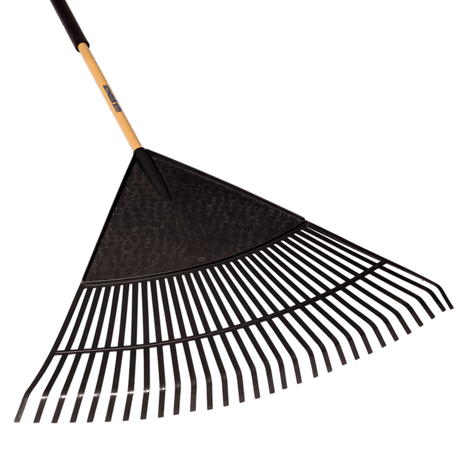 Seymour S400 Jobsite 71 In. 30 Tine Poly Leaf Rake Wood Handle 2 Seymour S400 Jobsite 71 In. 30 Tine Poly Leaf Rake Wood Handle - Image 2