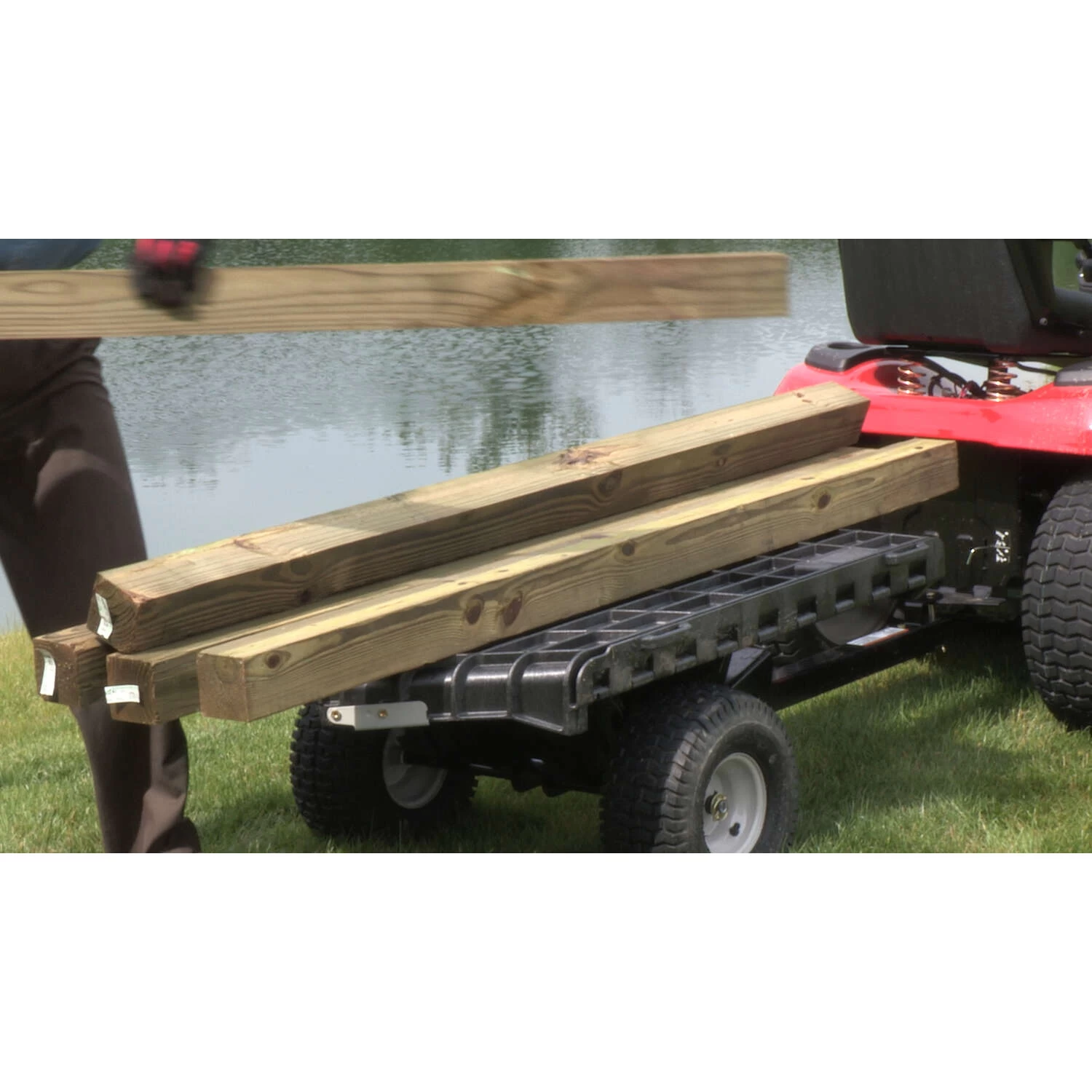 EZ Stow Poly Dump Cart 800 Lb. Cap. 3 EZ Stow Poly Dump Cart 800 Lb. Cap. - Image 3
