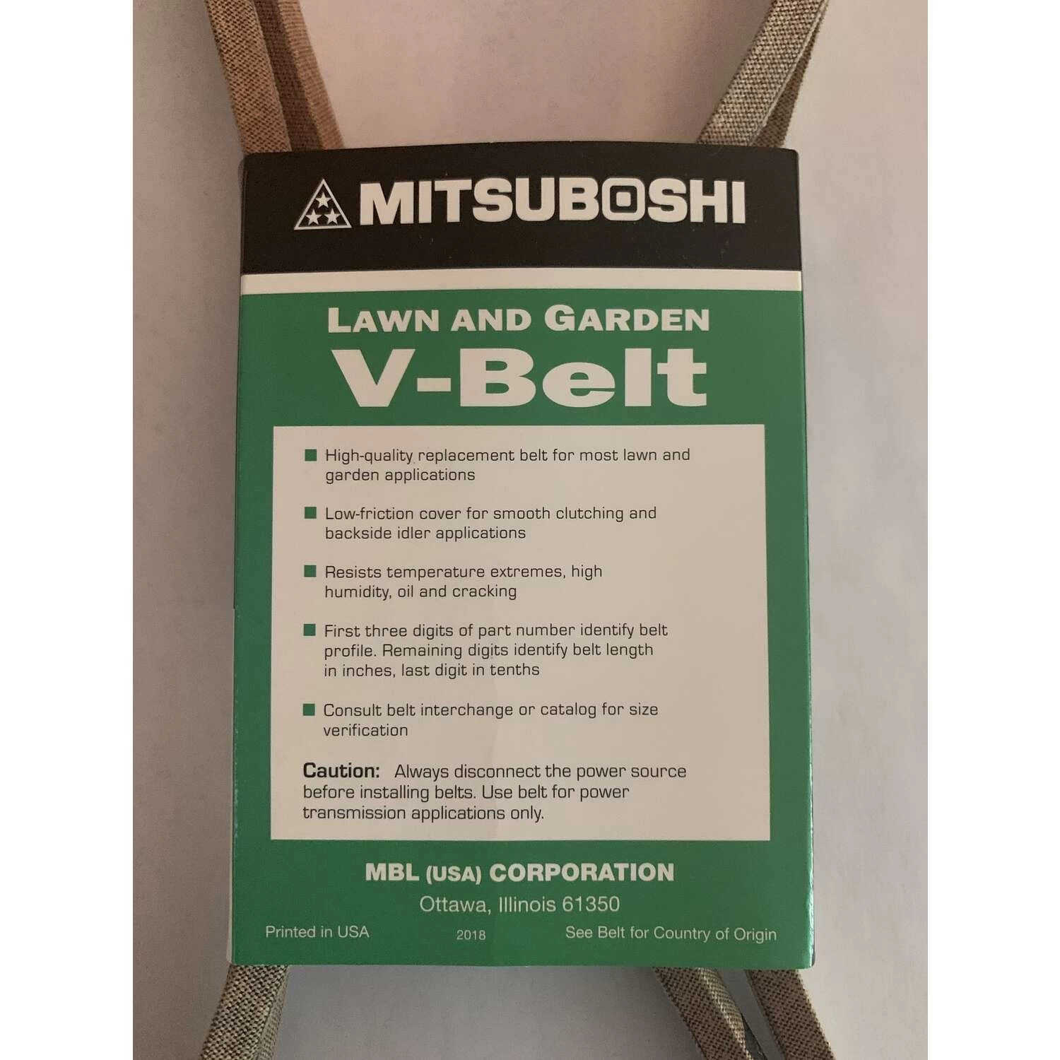 Mitsuboshi Super KB 5LK830 V-Belt 0.63 In. W X 83 In. L For Riding Mowers 3 Mitsuboshi Super KB 5LK830 V-Belt 0.63 In. W X 83 In. L For Riding Mowers - Image 3