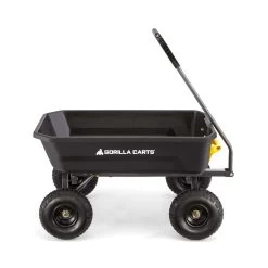 Gorilla Carts Poly Dump Cart 600 Lb. Cap. -Gardens and Horticulture 858c3593 04ab 45a5 96e3 bd6d70541db9