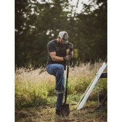 Hooyman 59.25 In. Carbon Steel Round Digging Shovel Fiberglass Handle -Gardens and Horticulture 87a2bed8 638e 454d 8274 e171d423abcf