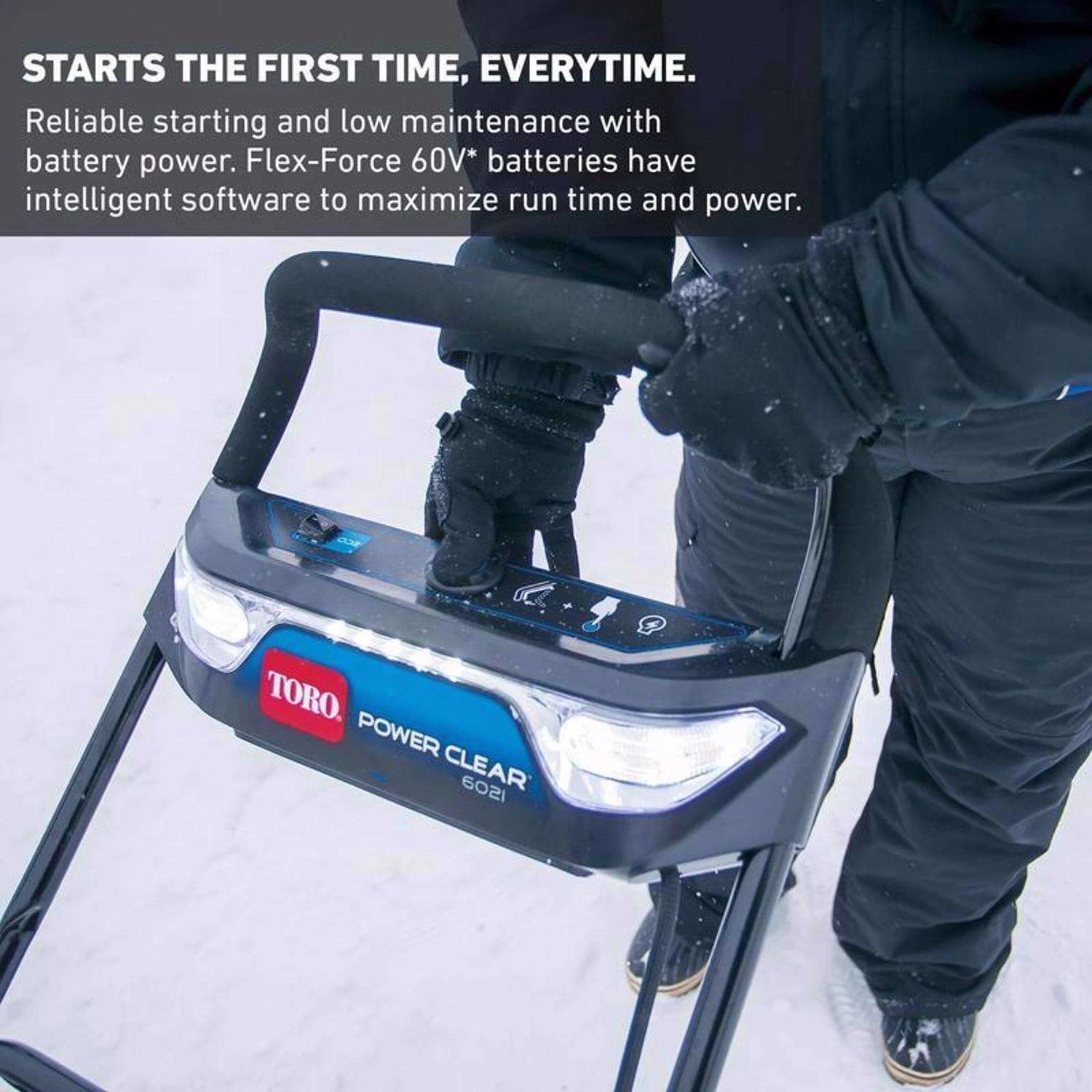 Toro Power Clear 21 In. Single Stage 60 V Battery Snow Blower Kit (Battery & Charger) 6 Toro Power Clear 21 In. Single Stage 60 V Battery Snow Blower Kit (Battery & Charger) - Image 6