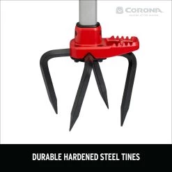 Corona ComfortGEL 4 Tine Steel Hand Tiller 6 In. Aluminum Handle -Gardens and Horticulture 9061d2a6 173f 4d73 816f b7fa3627992a