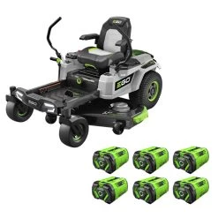 EGO Power+ Z6 ZT5207L 52 In. 56 V Battery Zero Turn Riding Mower Kit (Battery & Charger) W/ SIX 12.0 AH BATTERIES