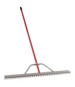 Corona 66 In. 30 Tine Aluminum Landscape Rake Aluminum Handle