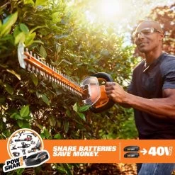 Worx 24 In. 40 V Battery Hedge Trimmer Kit (Battery & Charger) -Gardens and Horticulture 9685eefa df1a 455c b4d1 ae5cd1a5d431