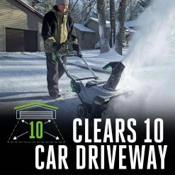 EGO Power+ Peak Power SNT2102 21 In. Single Stage 56 V Battery Snow Blower Kit (Battery & Charger) W/ TWO 5.0 AH BATTERIES -Gardens and Horticulture 9734f10f 7b69 48d4 9680 ca49a2c3c6b1