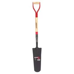 Razor-Back 45.25 In. Steel Round Drain Spade Wood Handle