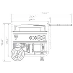 Firman 120/240 V Gasoline Generator -Gardens and Horticulture a326ce30 bcd4 4094 83e0 62e3b5095ab7