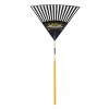 True Temper 65 In. 15 Tine Poly Leaf Rake Wood Handle