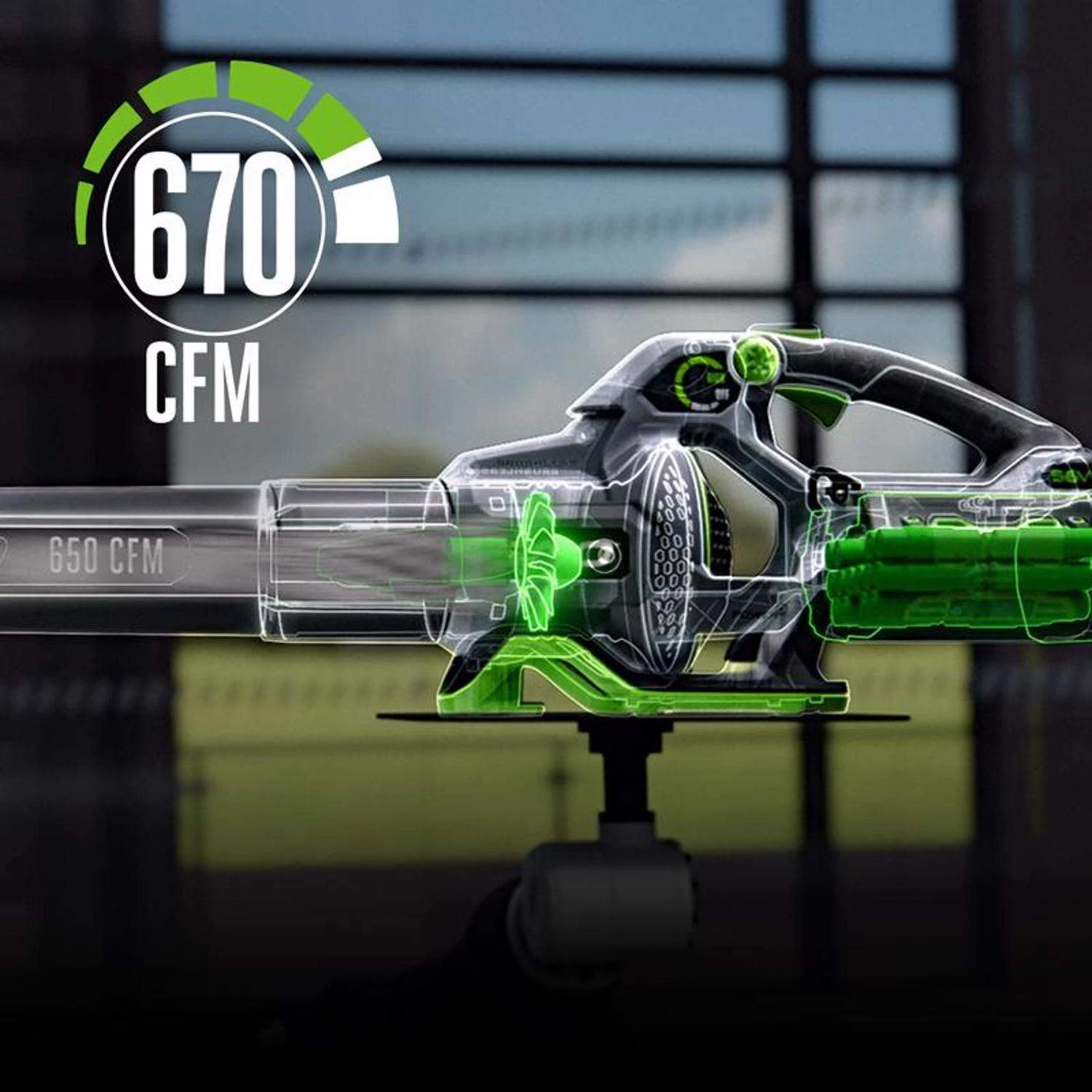 EGO Power+ LB6703 180 Mph 670 CFM 56 V Battery Handheld Leaf Blower Kit (Battery & Charger) W/ 4.0 AH BATTERY 4 EGO Power+ LB6703 180 Mph 670 CFM 56 V Battery Handheld Leaf Blower Kit (Battery & Charger) W/ 4.0 AH BATTERY - Image 4