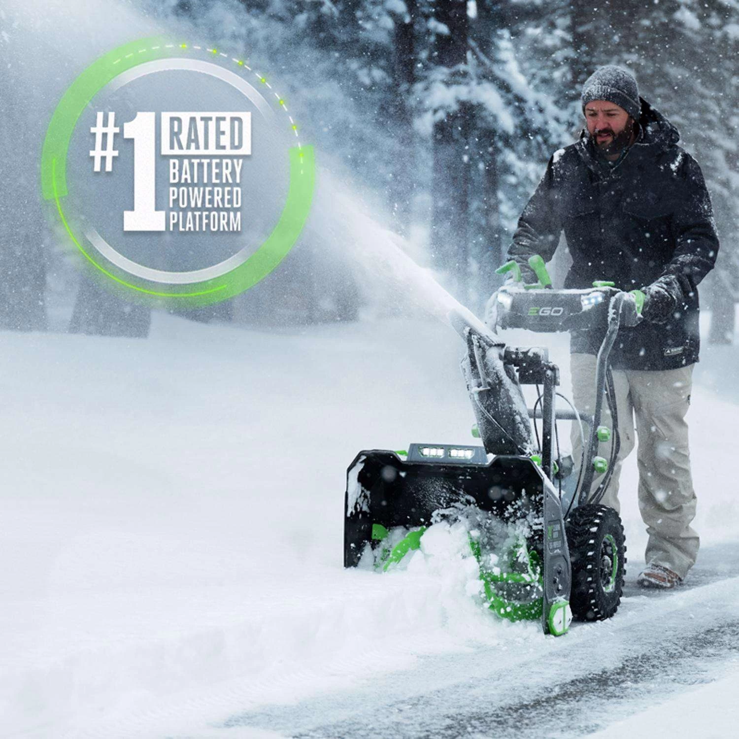 EGO Power+ Peak Power SNT2400 24 In. Two Stage 56 V Battery Snow Blower Tool Only 3 EGO Power+ Peak Power SNT2400 24 In. Two Stage 56 V Battery Snow Blower Tool Only - Image 3