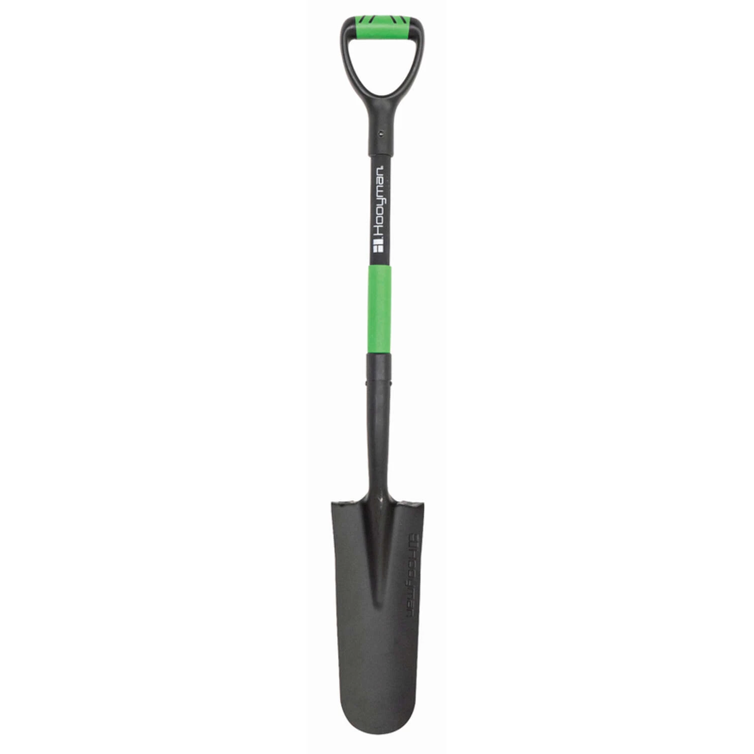 Hooyman 43.25 In. Carbon Steel Round Digging Shovel Fiberglass Handle