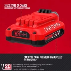 Craftsman V20 CMCBL700D1 90 Mph 340 CFM Battery Handheld Blower Kit (Battery & Charger) 15 Craftsman V20 CMCBL700D1 90 Mph 340 CFM Battery Handheld Blower Kit (Battery & Charger) -Gardens and Horticulture be50929f ddf7 4a2c 996d f442aadcf92b
