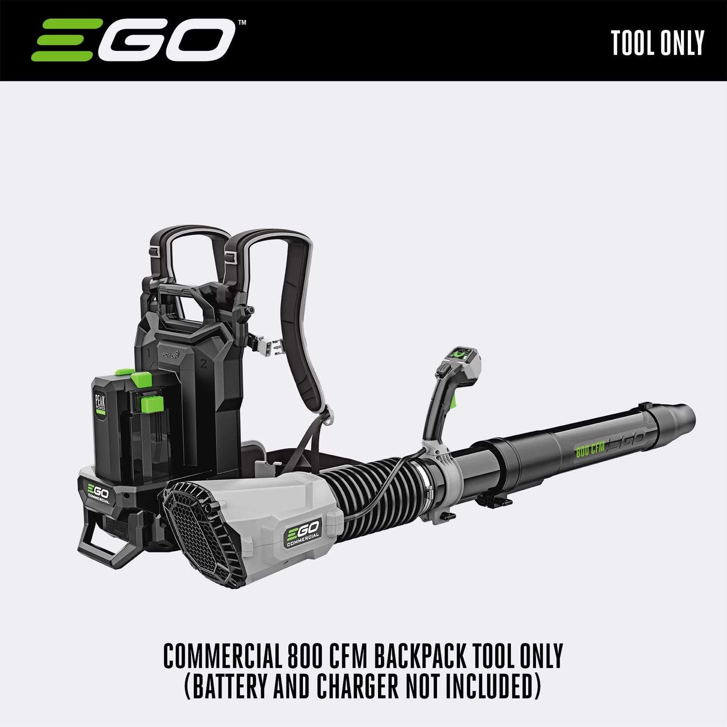 EGO LBPX8000 190 Mph 800 CFM 56 V Battery Backpack Blower Tool Only 2 EGO LBPX8000 190 Mph 800 CFM 56 V Battery Backpack Blower Tool Only - Image 2