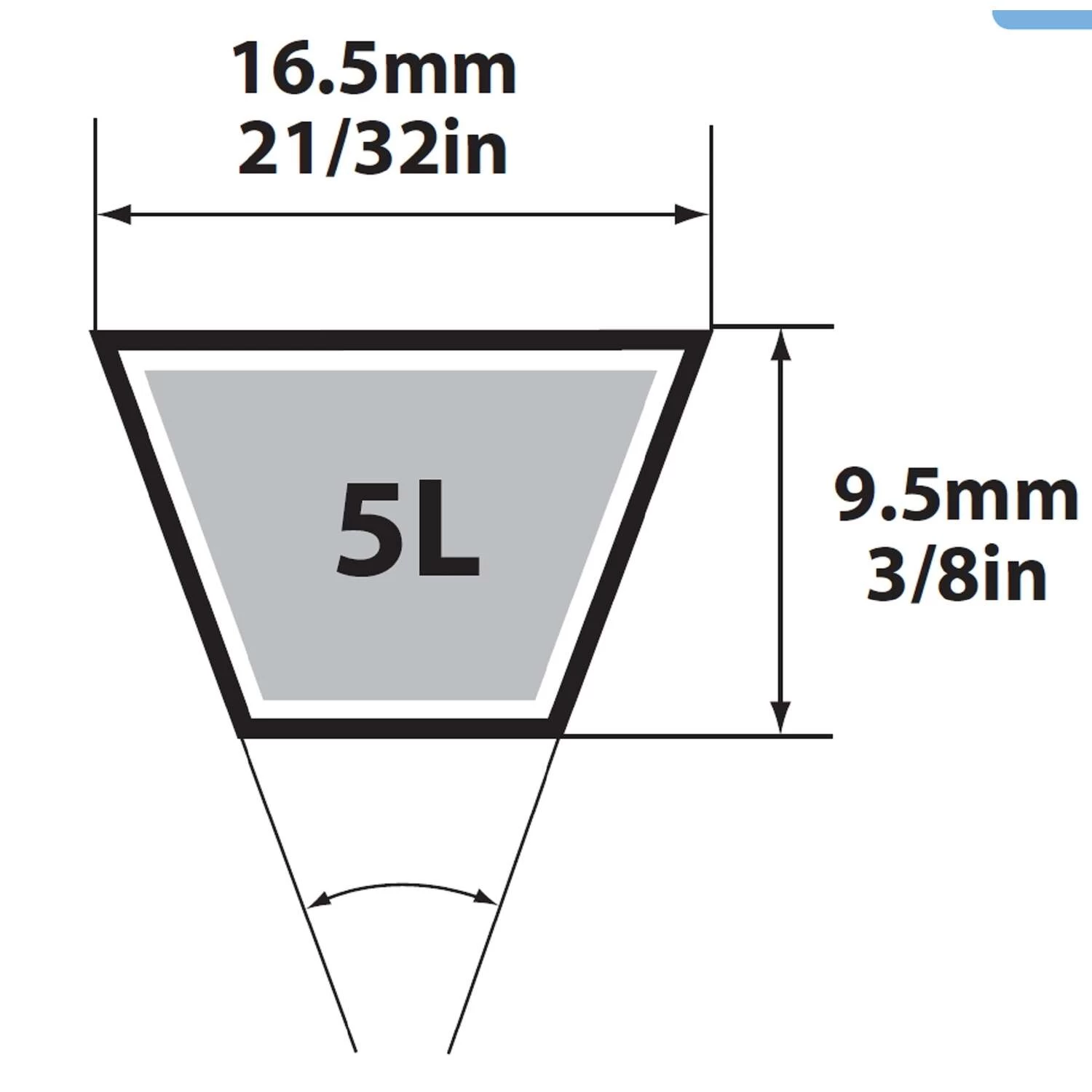 Mitsuboshi FHP 5L560 Standard General Utility V-Belt 0.63 In. W X 56 In. L For Fractional Horsepower 6 Mitsuboshi FHP 5L560 Standard General Utility V-Belt 0.63 In. W X 56 In. L For Fractional Horsepower - Image 6