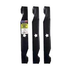 MaxPower 50 In. Standard Mower Blade Set For Riding Mowers 3 Pk