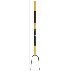 John Deere 3 Tine Steel Manure Fork 48 In. Fiberglass Handle