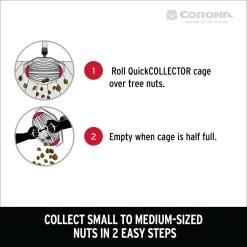 Corona QuickCollector 48 In. Stainless Steel Nut Gatherer Carbon Steel Handle -Gardens and Horticulture d7064c9f b923 4978 9dce 0e46b99e4422