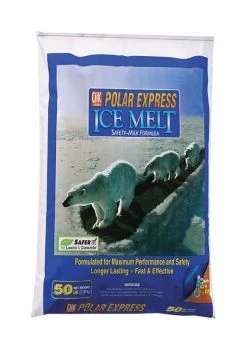 Qik Joe Polar Express Calcium Chloride/Salt Blend Flake/Granule Ice Melt 50 Lb