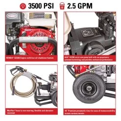 Simpson PowerShot Honda 3500 Psi Gas 2.5 Gpm Pressure Washer -Gardens and Horticulture d96285ce 4185 47e7 854f cdbda9bdede5