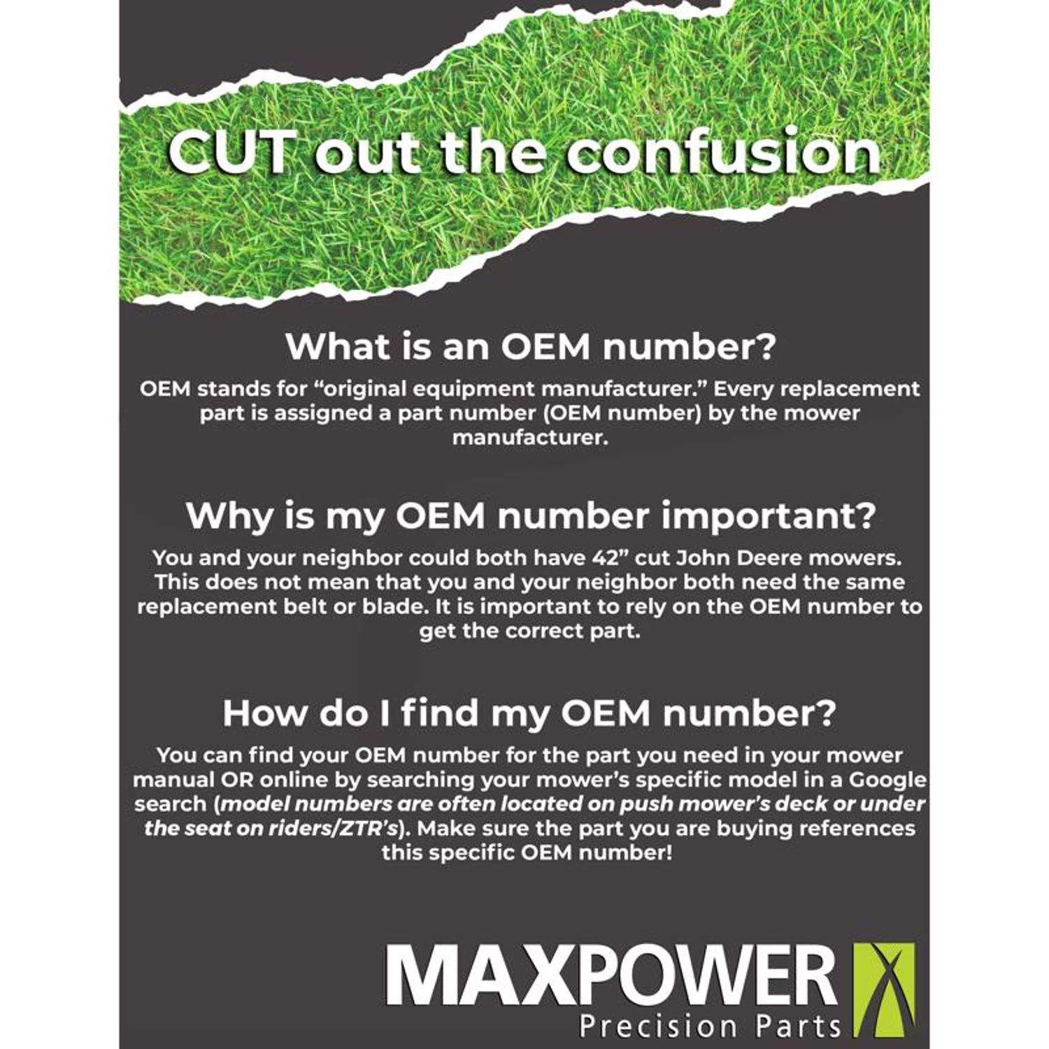 MaxPower 38 In. Standard Mower Blade For Riding Mowers 1 Pk 4 MaxPower 38 In. Standard Mower Blade For Riding Mowers 1 Pk - Image 4