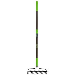 Ames 64 In. 16 Tine Steel Rake Fiberglass Handle