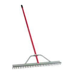 Corona 61 In. 30 Tine Aluminum Landscape Rake Aluminum Handle