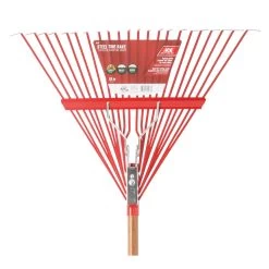 Ace 64.5 In. 22 Tine Steel Rake Wood Handle -Gardens and Horticulture e1a73352 a956 490f a278 eb8394e59095