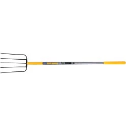 True Temper 5 Tine Steel Manure Fork 48 In. Wood Handle