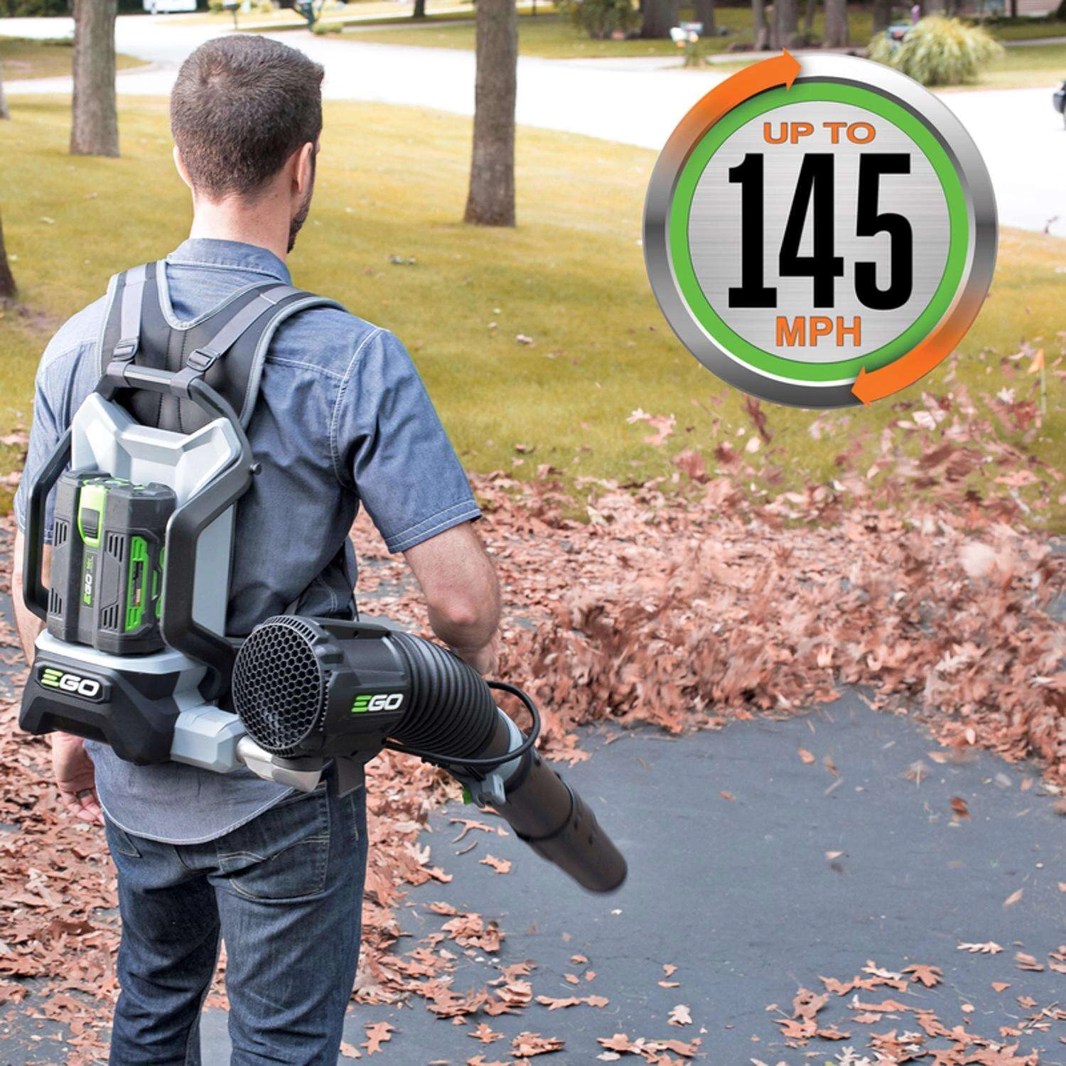 EGO Power+ LB6003 145 Mph 600 CFM 56 V Battery Backpack Leaf Blower Kit (Battery & Charger) W/ 7.5 AH BATTERY 4 EGO Power+ LB6003 145 Mph 600 CFM 56 V Battery Backpack Leaf Blower Kit (Battery & Charger) W/ 7.5 AH BATTERY - Image 4