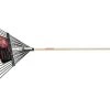 Razor-Back 68 In. 24 Tine Steel Leaf Rake Wood Handle