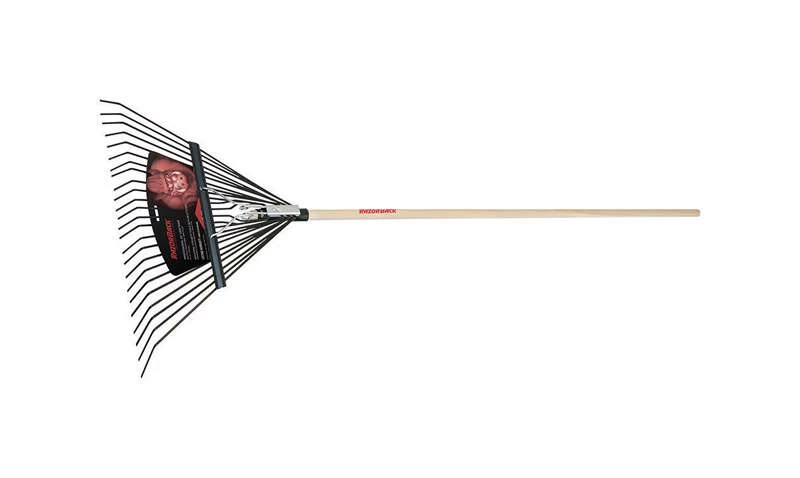 Razor-Back 68 In. 24 Tine Steel Leaf Rake Wood Handle 1 Razor-Back 68 In. 24 Tine Steel Leaf Rake Wood Handle