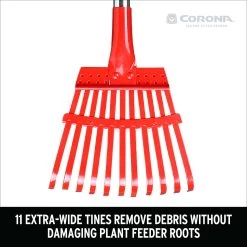 Corona 62 In. 11 Tine Steel Shrub Rake Aluminum Handle -Gardens and Horticulture e4ba5a9b 69de 4f5f 9603 54ff7c8c91bc