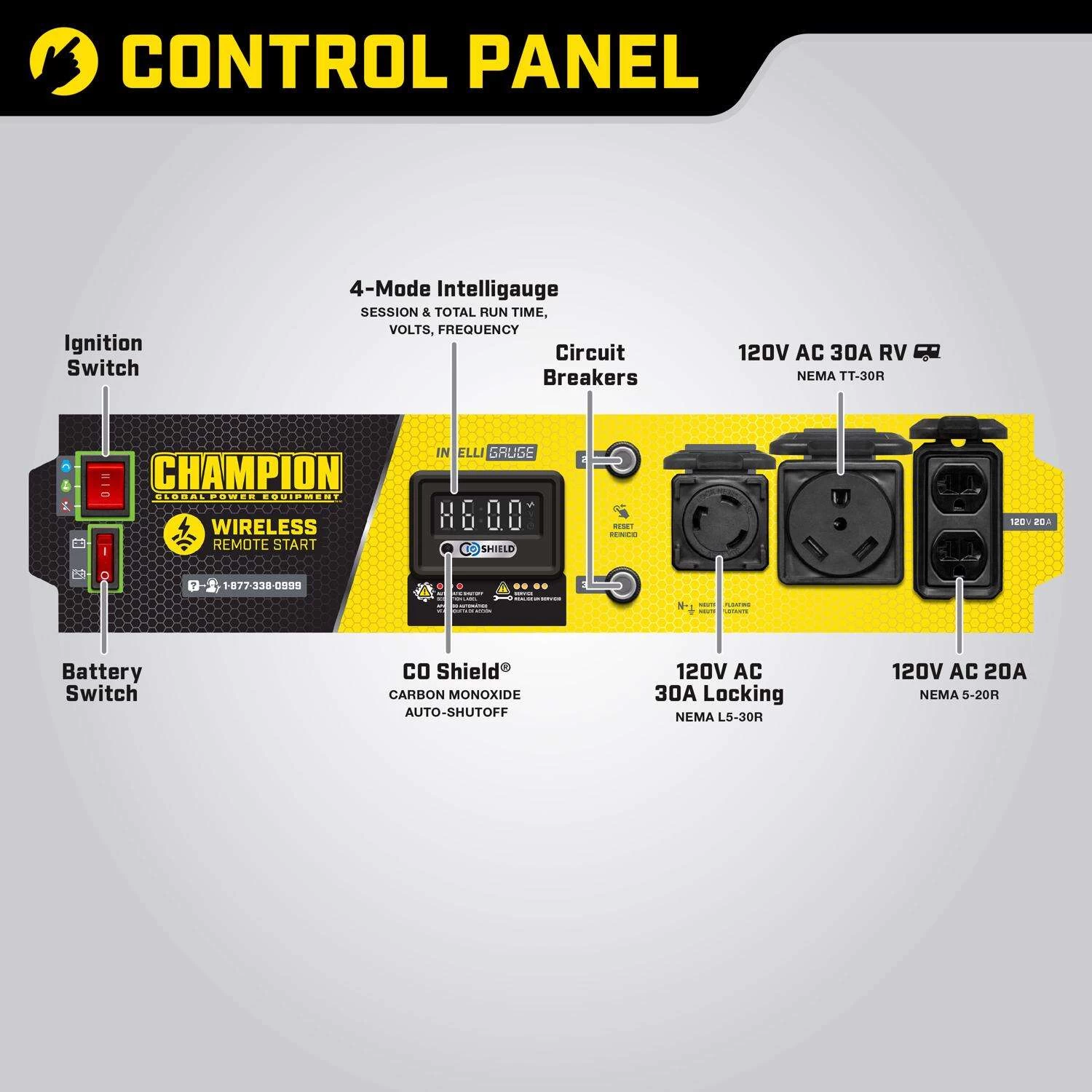 Champion 3500 W 120 V Gasoline Or Propane Portable Generator 3 Champion 3500 W 120 V Gasoline Or Propane Portable Generator - Image 3