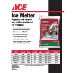 Ace Magnesium Chloride/MG-104/Sodium Chloride Pet Friendly Granule Ice Melt 40 Lb -Gardens and Horticulture ee5c892c 76e3 4464 b99e 1272159cbbf0