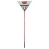 Ace 65 In. 24 Tine Steel Rake Fiberglass Handle