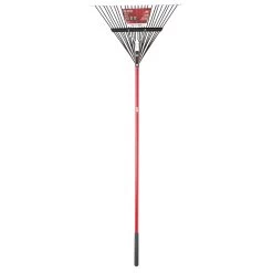 Ace 65 In. 24 Tine Steel Rake Fiberglass Handle