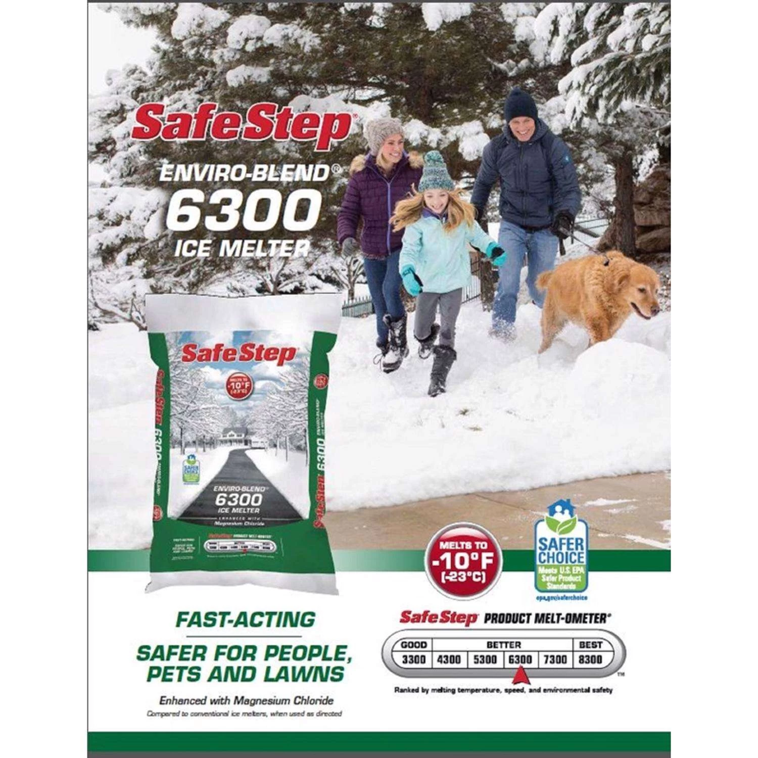 Safe Step Enviro-Blend 6300 Magnesium Chloride Pet Friendly Granule Ice Melt 25 Lb 3 Safe Step Enviro-Blend 6300 Magnesium Chloride Pet Friendly Granule Ice Melt 25 Lb - Image 3