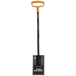 Fiskars 46 In. Steel Square Digging Shovel Poly Handle -Gardens and Horticulture f3700655 6f20 45fc 831b f127eafc442f
