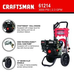 Craftsman CMXGWFN061214 CRX 3000 Psi Gas 2.3 Gpm Pressure Washer -Gardens and Horticulture f5821b36 56bc 41bf a433 b842d8eba666