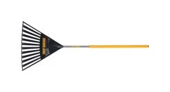 True Temper 63.62 In. 30 Tine Poly Leaf Rake Wood Handle